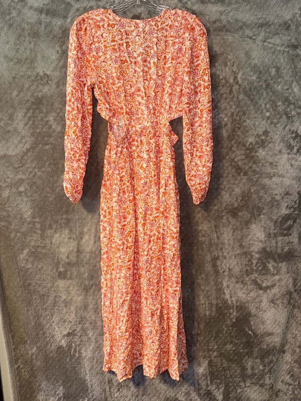 Old Navy Floral Cut-Out Long Sleeve Maxi Dress Size S - Picture 6 of 6